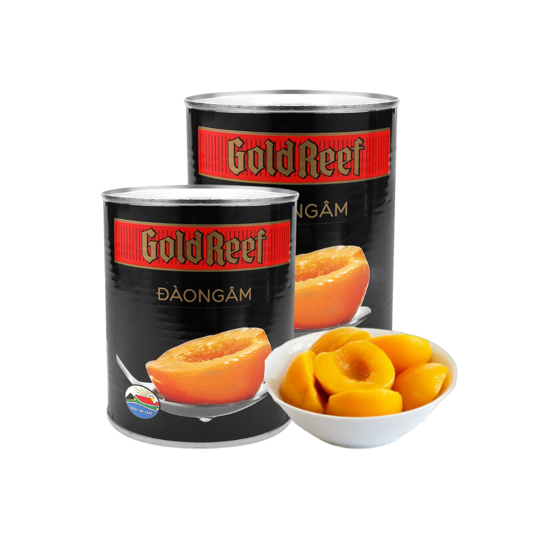 Đào ngâm Gold Reef lon 825 g