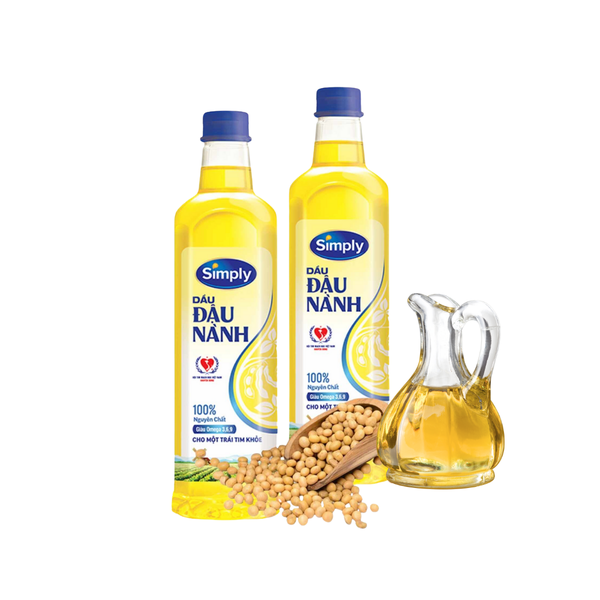 Dầu ăn đậu nành nguyên chất Simply 1 lít (I0001800)