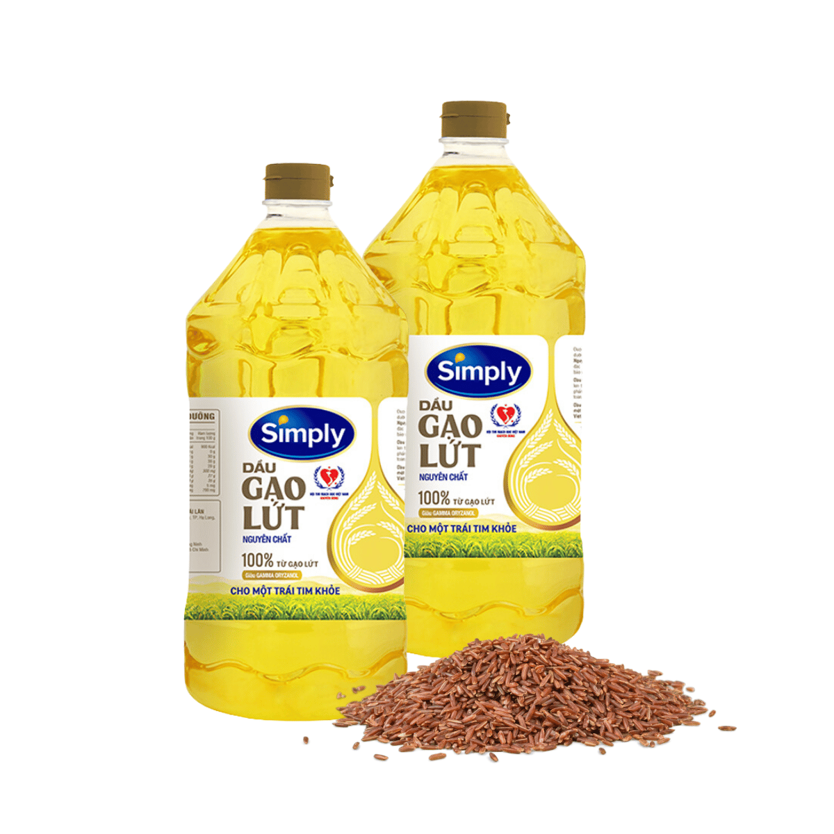 Dầu gạo lứt Simply chai 2 lít