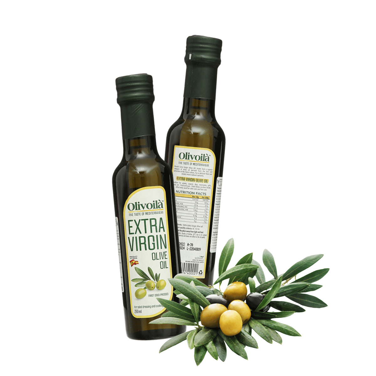 Dầu Olive Olivoilà Extra Virgin chai 250 ml