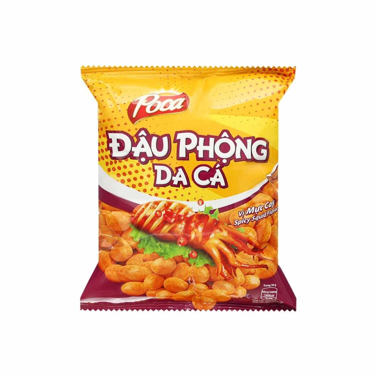 Đậu phộng rắc rắc Poca vị mực cay gói 80 g