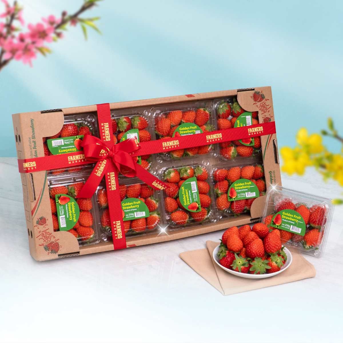 Thùng 8 Hộp | Dâu Hàn Quốc 250 g (I0004758)