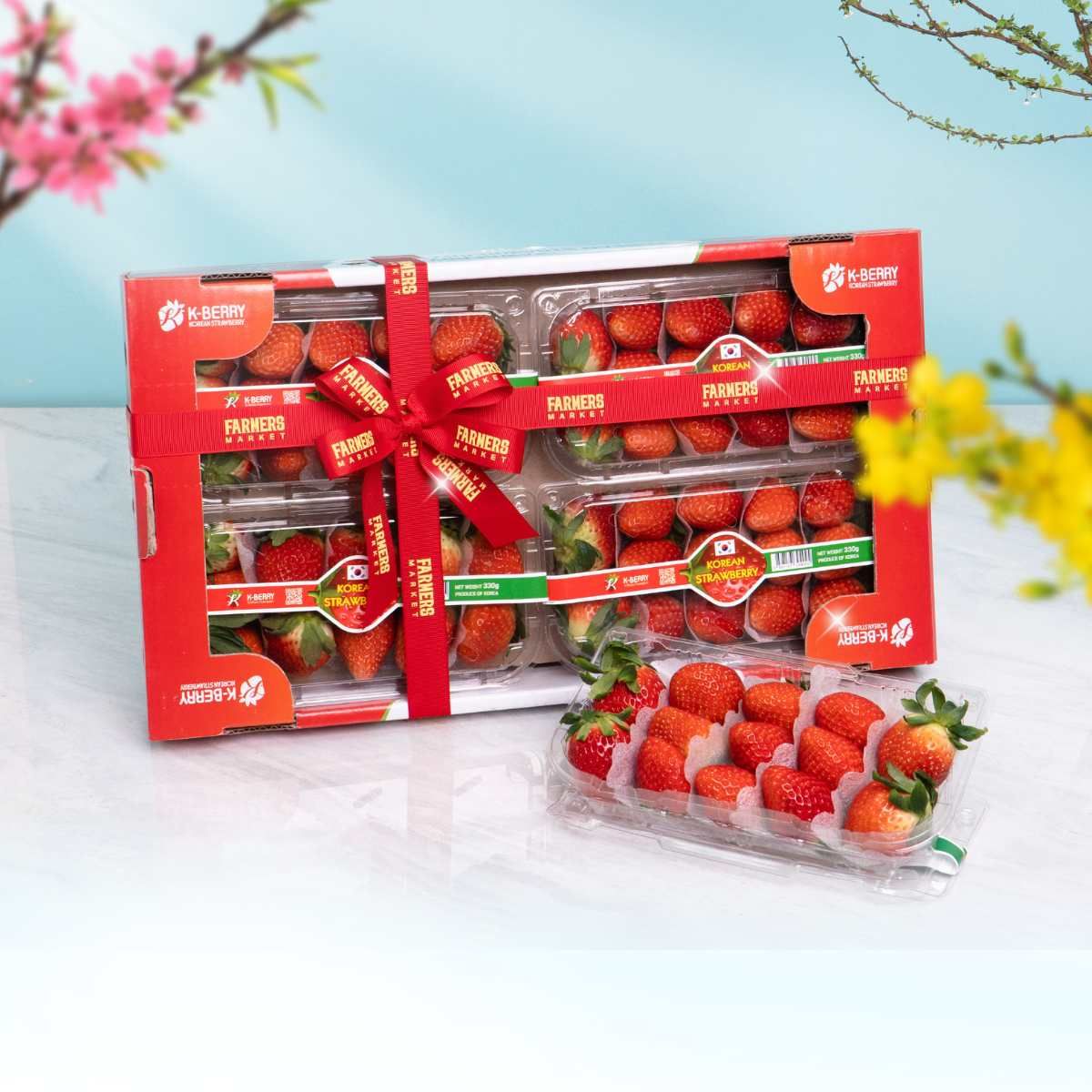 Thùng 4 Hộp | Dâu Hàn Quốc 330 g (I0004752)