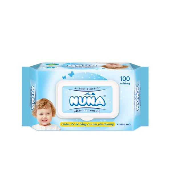 Khăn ướt không mùi Baby Nuna 100 miếng (I0006040)