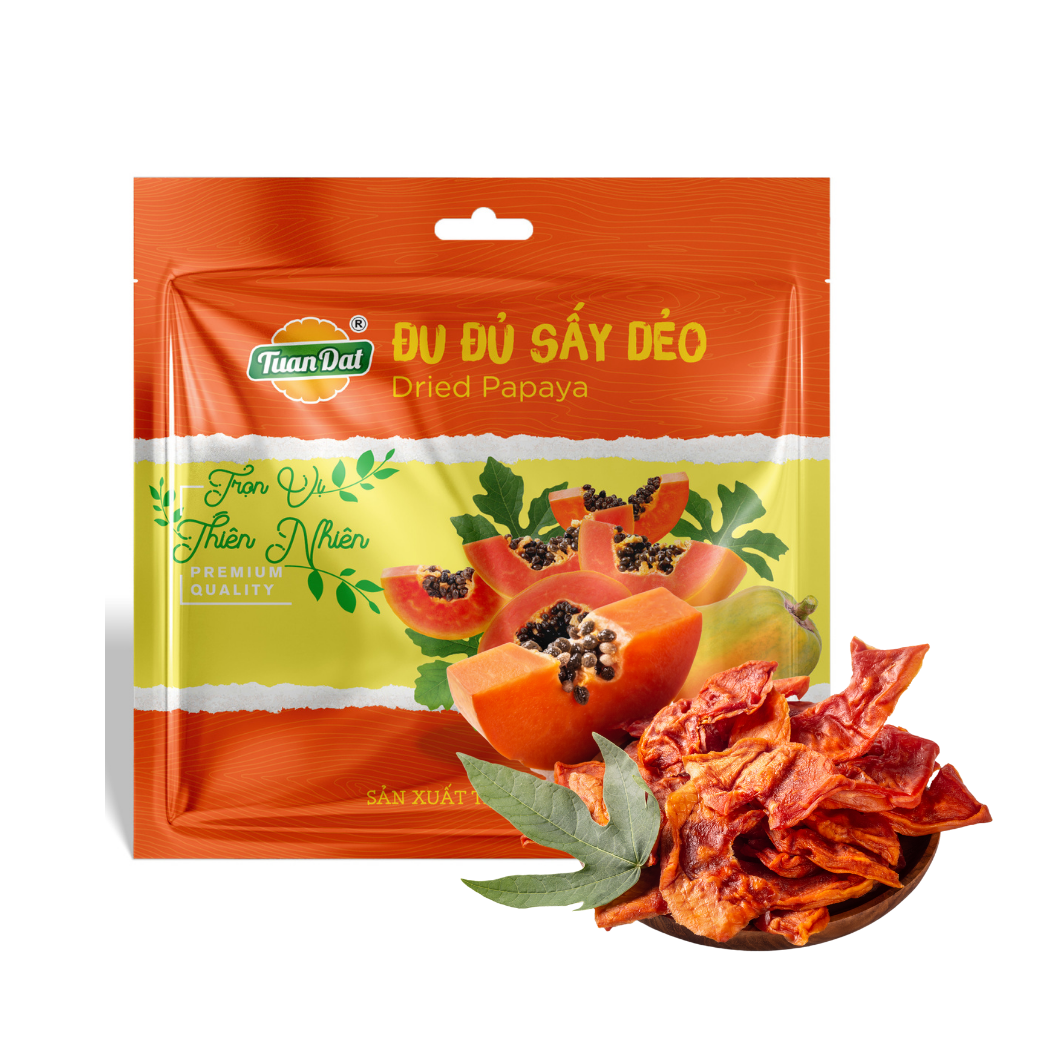 Đu đủ sấy dẻo Tuấn Đạt - Túi 50G (I0016713)