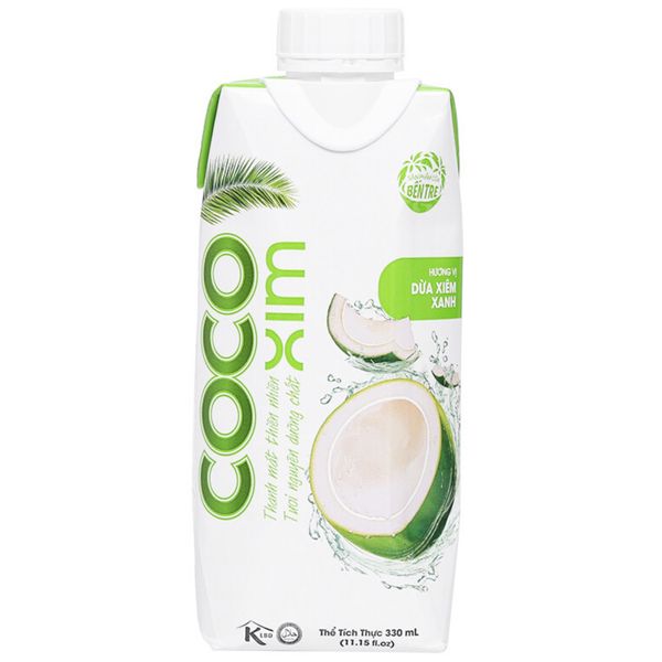 Nước dừa tươi Xiêm Xanh Cocoxim 330 ml (I0002205)