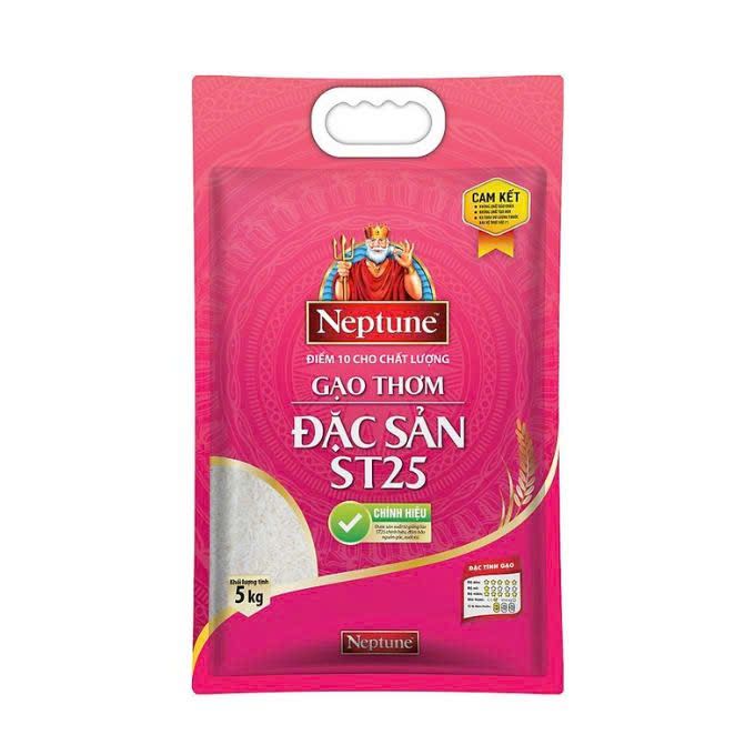 Gạo thơm đặc sản Neptune ST25 - Túi 5kg