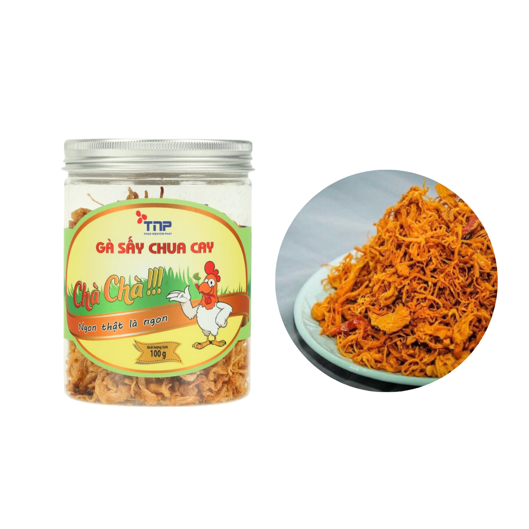 Gà sấy chua cay TNP hũ 100 g