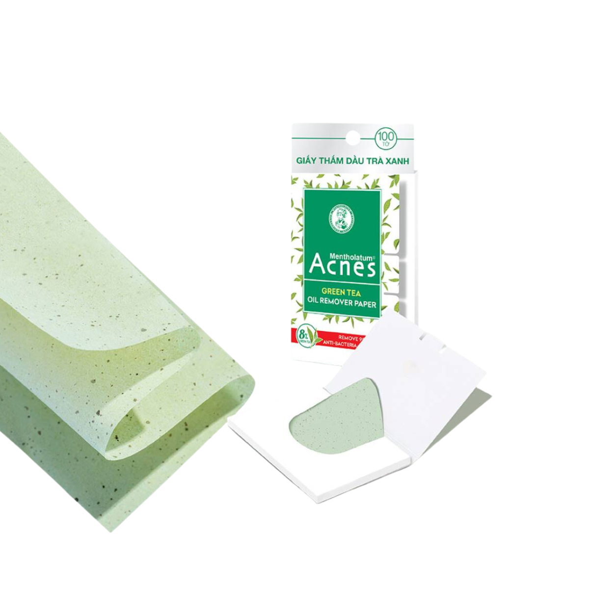 Giấy thấm dầu Acnes trà xanh 100 tờ