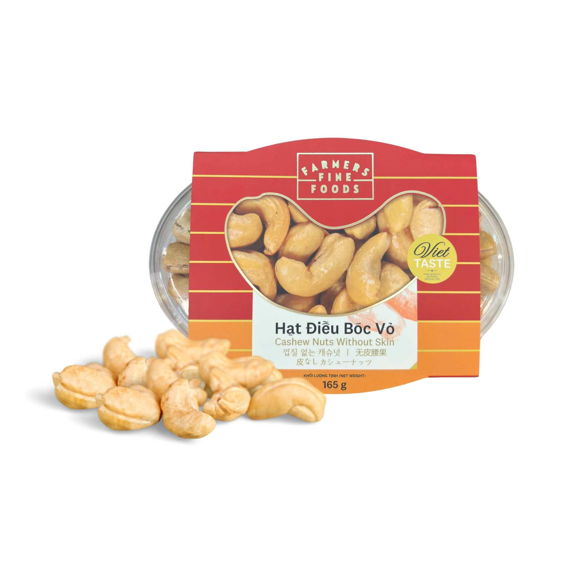 Hạt điều bóc vỏ Farmers Fine Foods 165 g