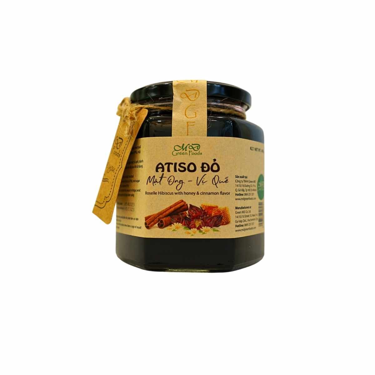 Hoa Atiso đỏ Mật Ong Green MD vị quế hủ 200 g