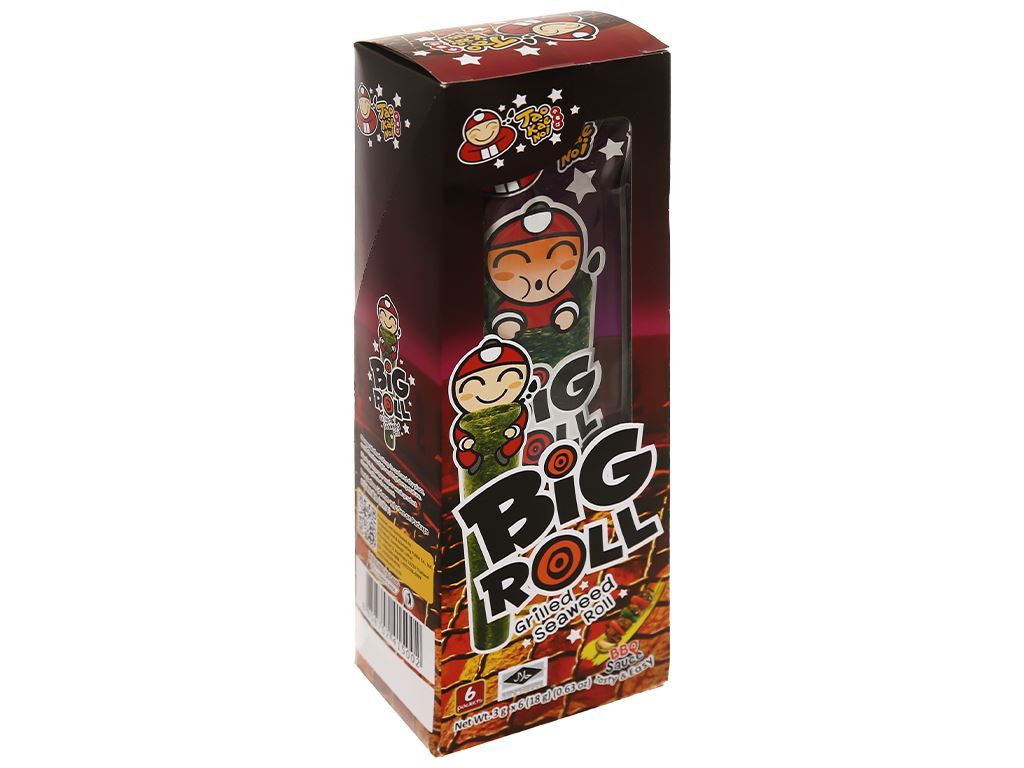 Rong biển vị thịt nướng Big Roll 18 g (6 gói/hộp) (I0000527)