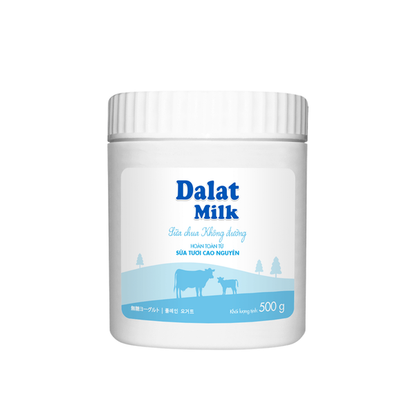 Sữa chua ăn trắng không đường Dalat Milk 500 g (I0004301)