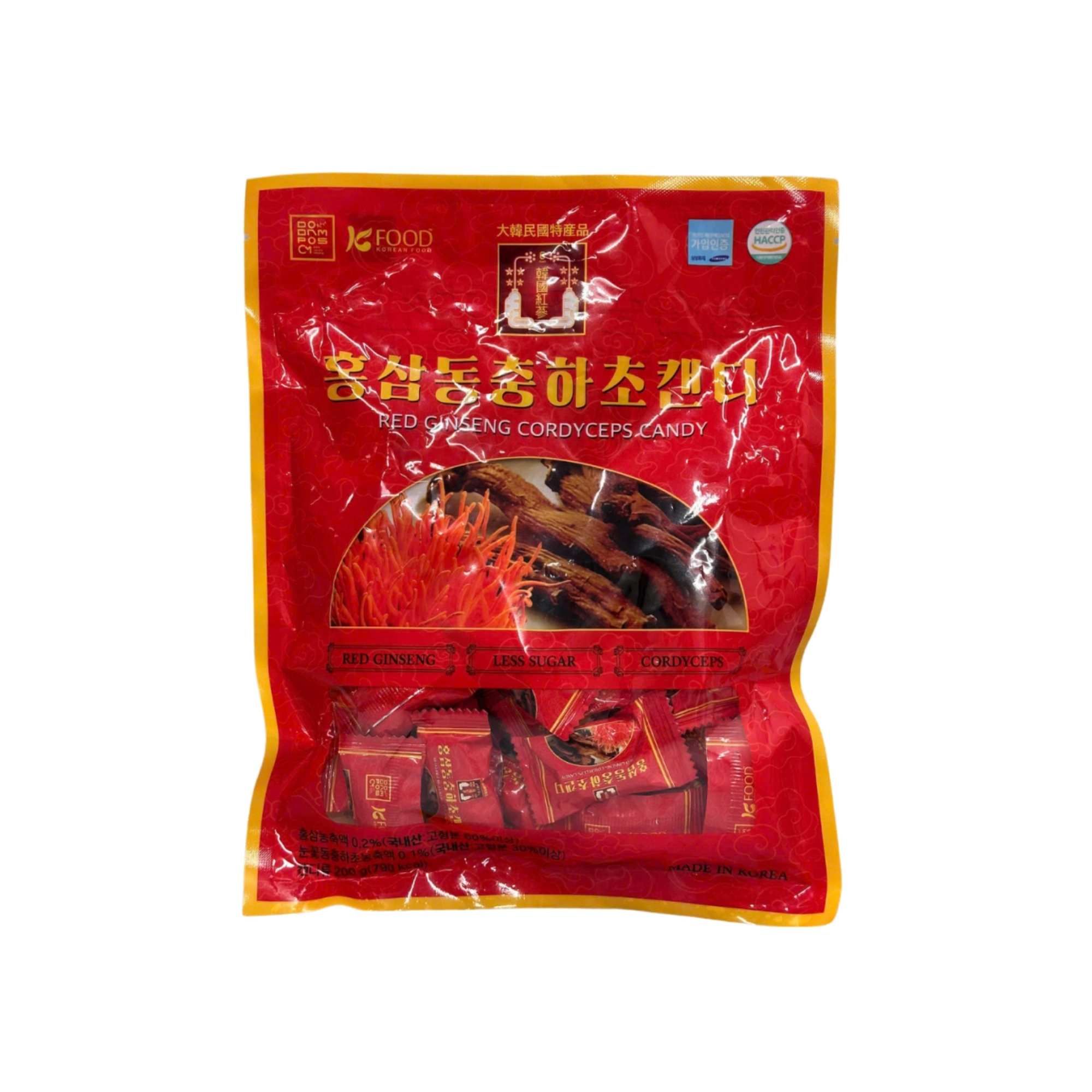 Kẹo hồng sâm đông trùng hạ thảo DODAMPOS CM 200 g