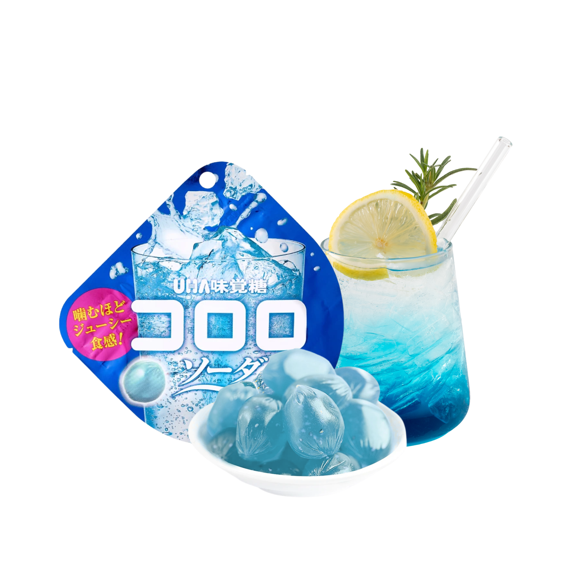 Kẹo dẻo UHA CORORO Vị RAMUNE soda gói 40g (I0020752)
