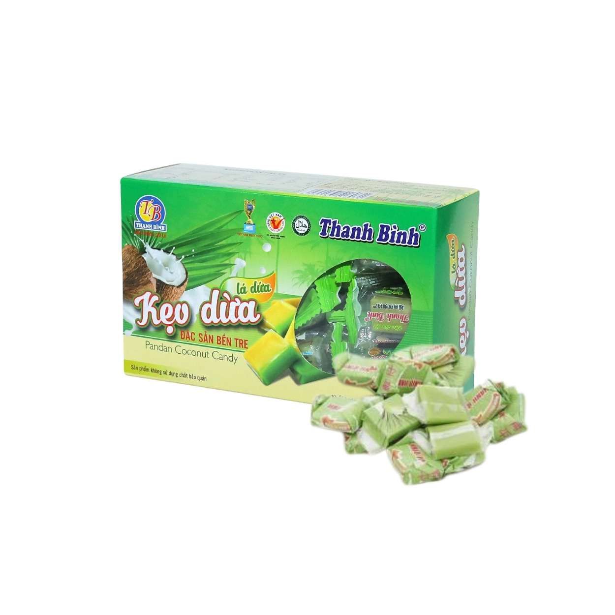 Kẹo dừa lá dứa Thanh Bình 250 g (I0021661)
