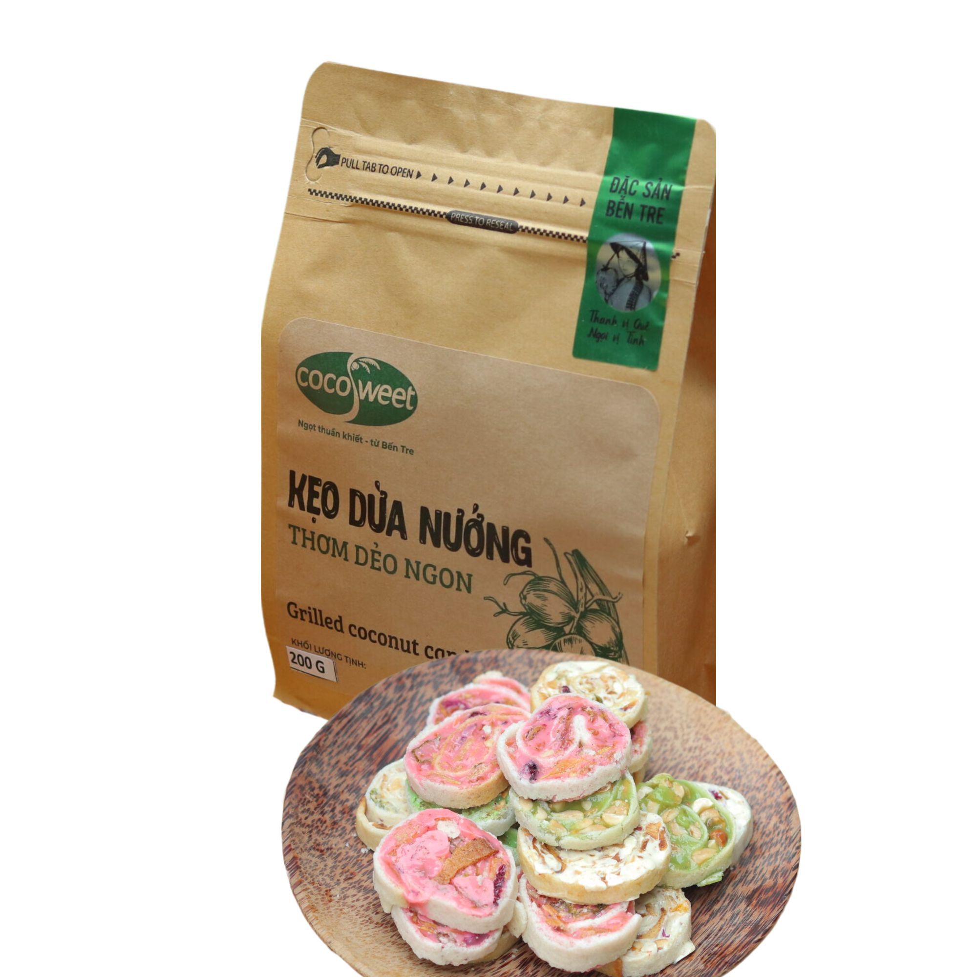 Kẹo dừa nướng Cocosweet 200 g