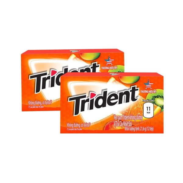 Kẹo gum Trident không đường vị trái cây nhiệt đới 50.4 g (I0014281)