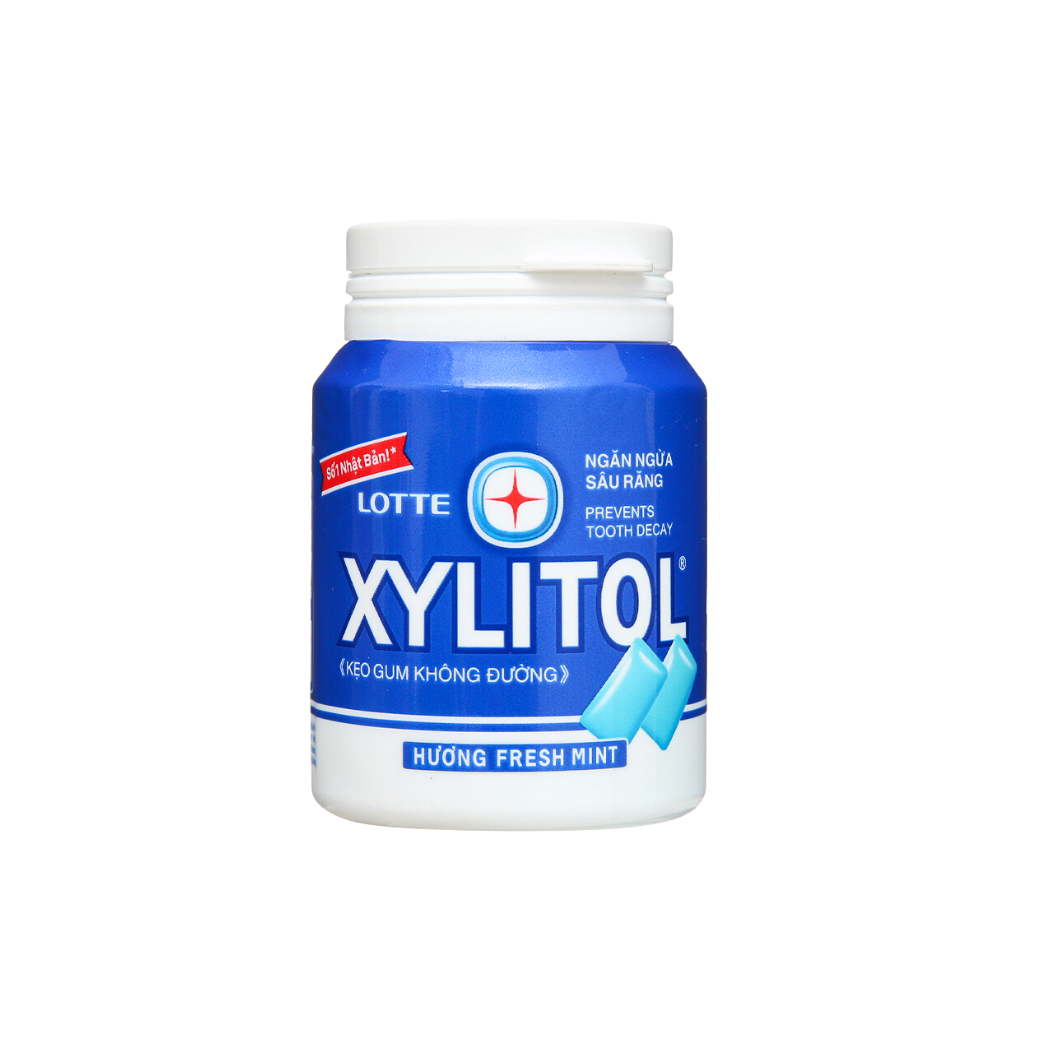 Kẹo gum Xylitol Lotte không đường hương Fresh Mint 55.1G (I0016364)