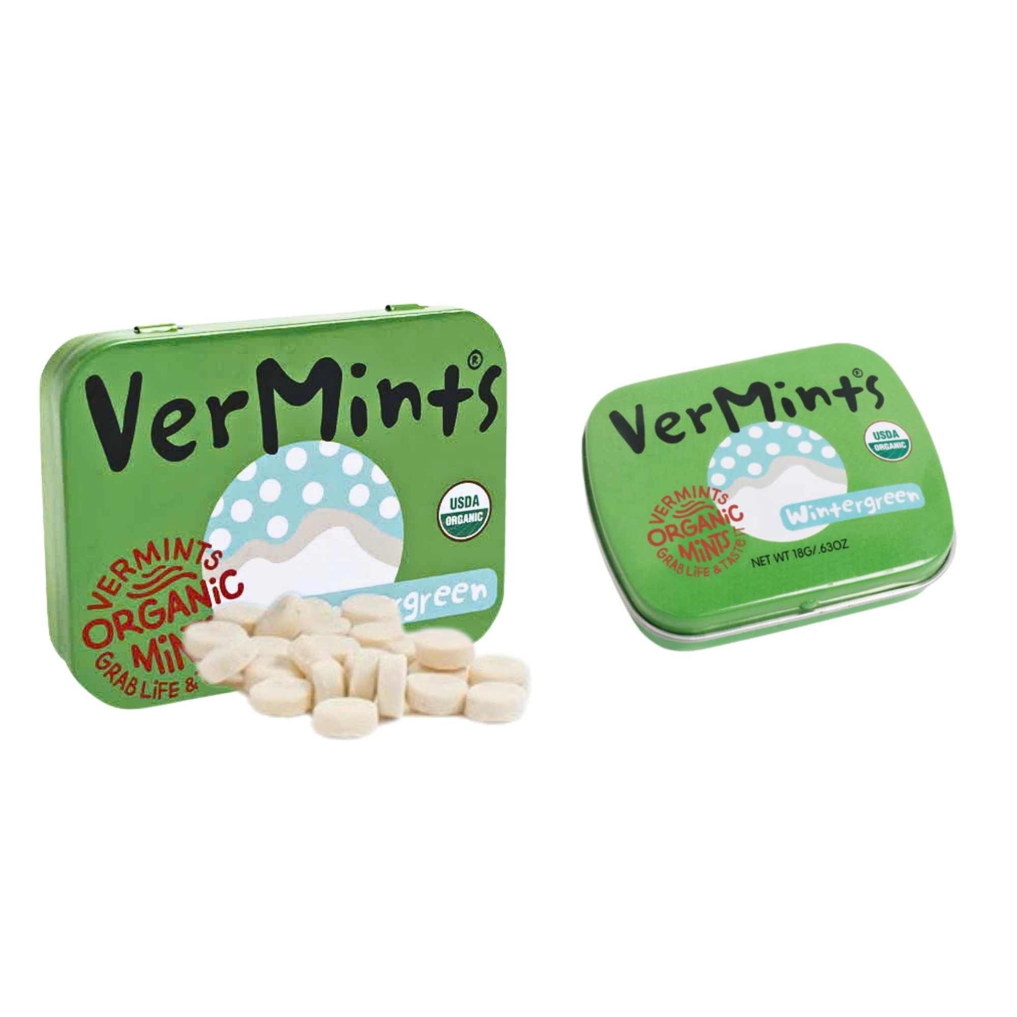 Kẹo hữu cơ vị lộc đề xanh Vermints 40 g