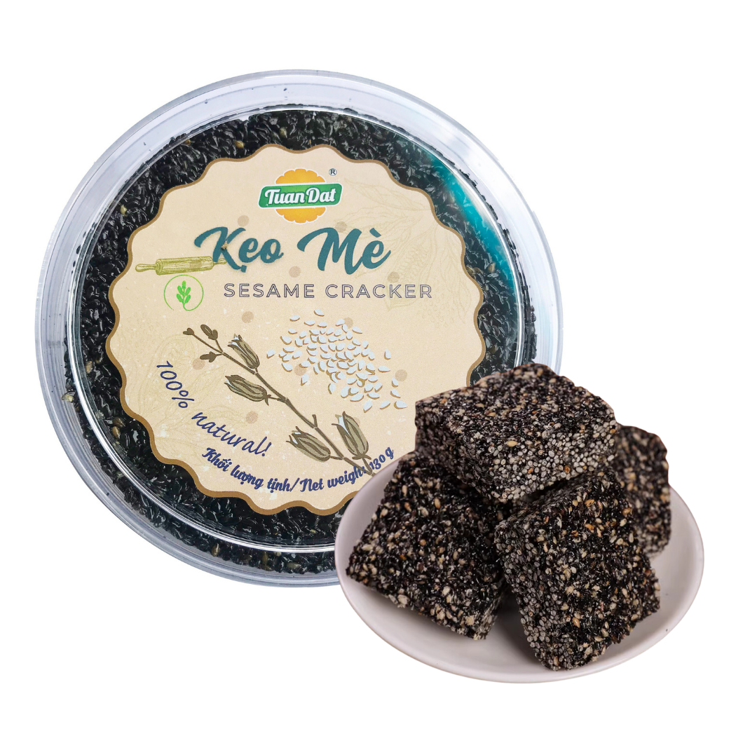 Kẹo Mè đen Tuấn Đạt - Hộp 130G (I0016718)