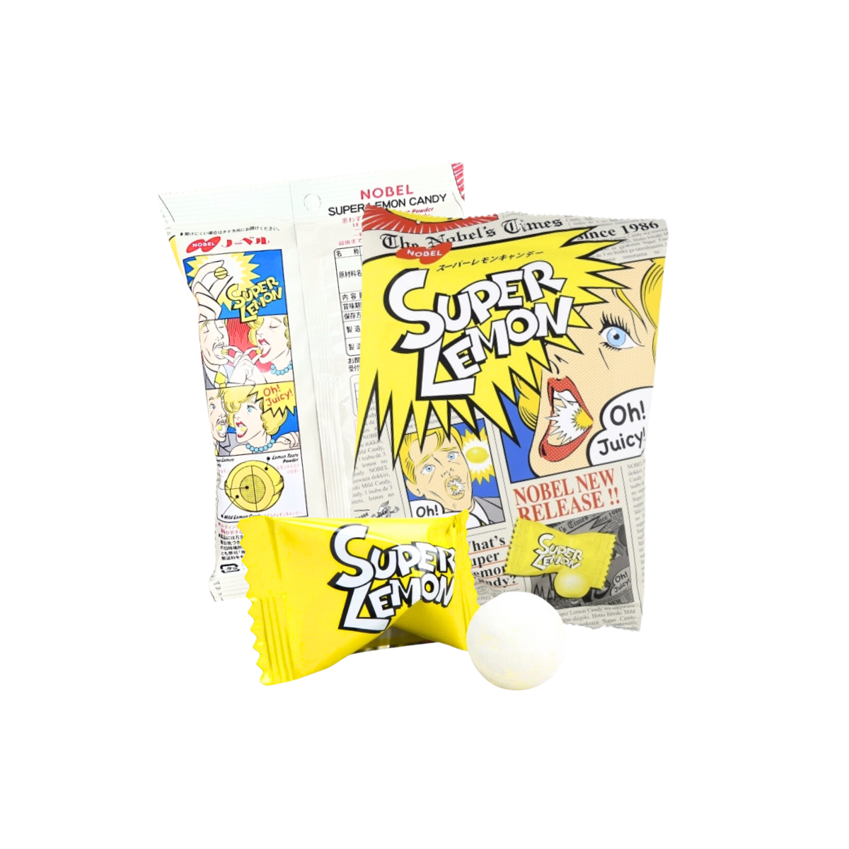 Kẹo super chua Nobel vị chanh 88 g
