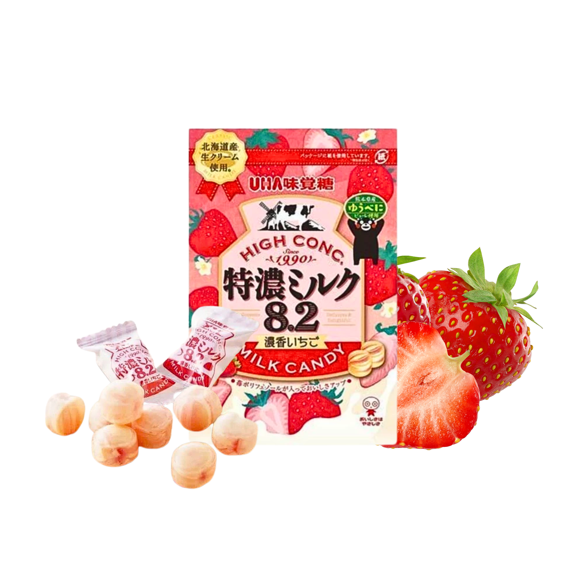 Kẹo UHA sữa dâu TOKUNO gói 58g (I0020756)
