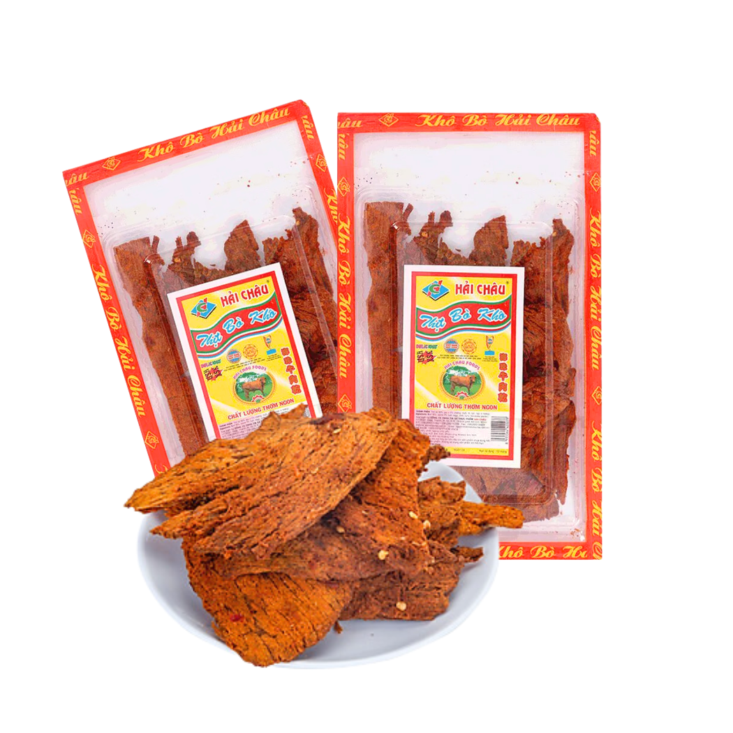 Khô bò Miếng Hải Châu vỉ 70 g