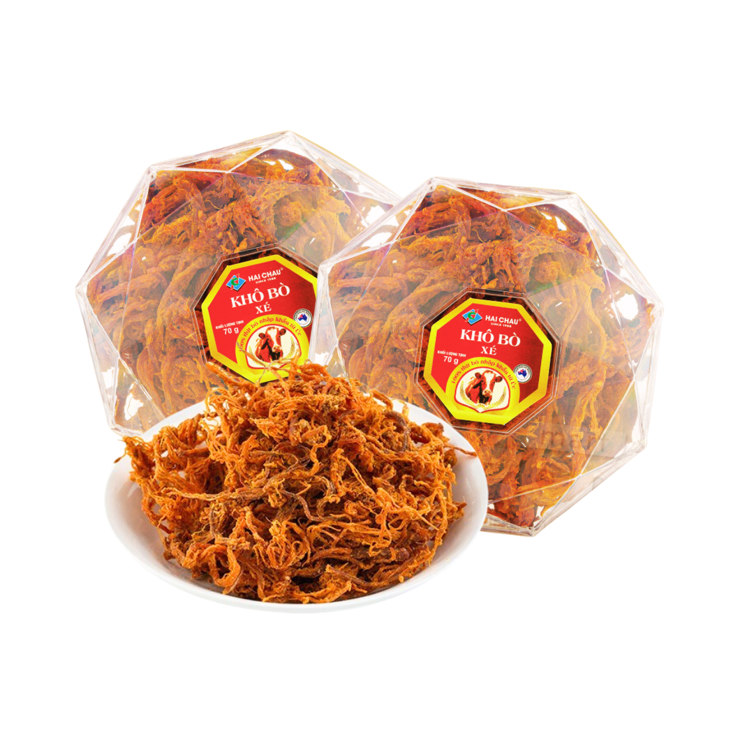 Khô bò Xé Hải Châu hộp 70 g