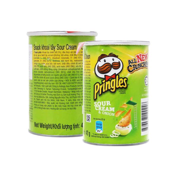 Khoai tây chiên vị kem chua và hành tây Pringles 42 g (I0000515)