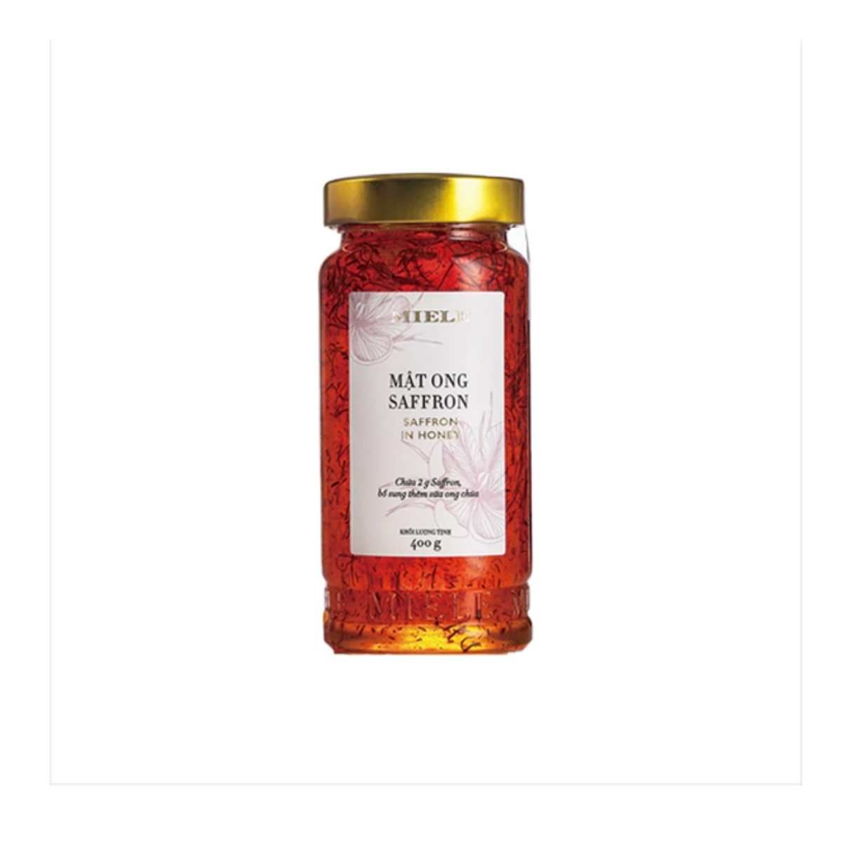 Mật ong saffron Miele 400 g