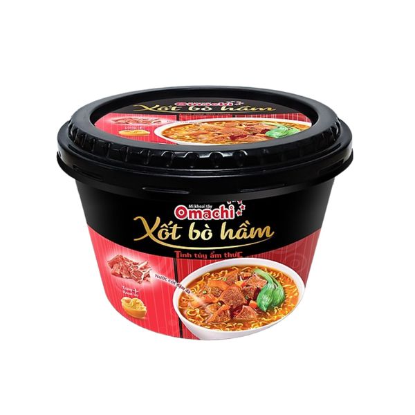 Mì khoai tây Omachi xốt bò hầm hộp 93 g (I0009366)