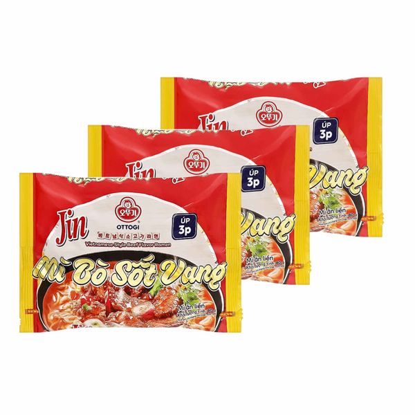 Mì vị bò sốt vang Jin 80G