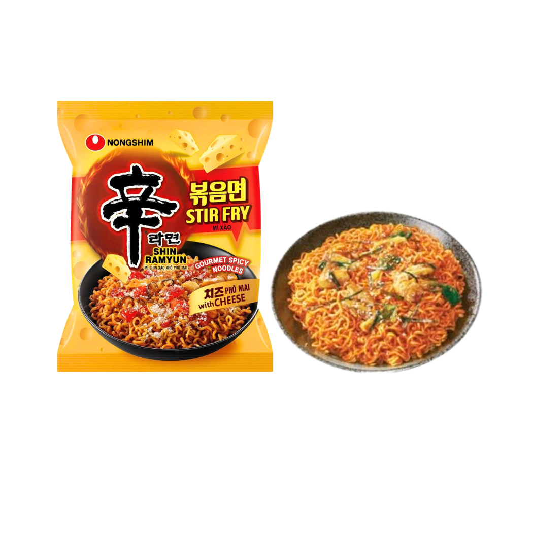 Mì xào khô NongShim Shin Ramyun Phô Mai gói 136 g