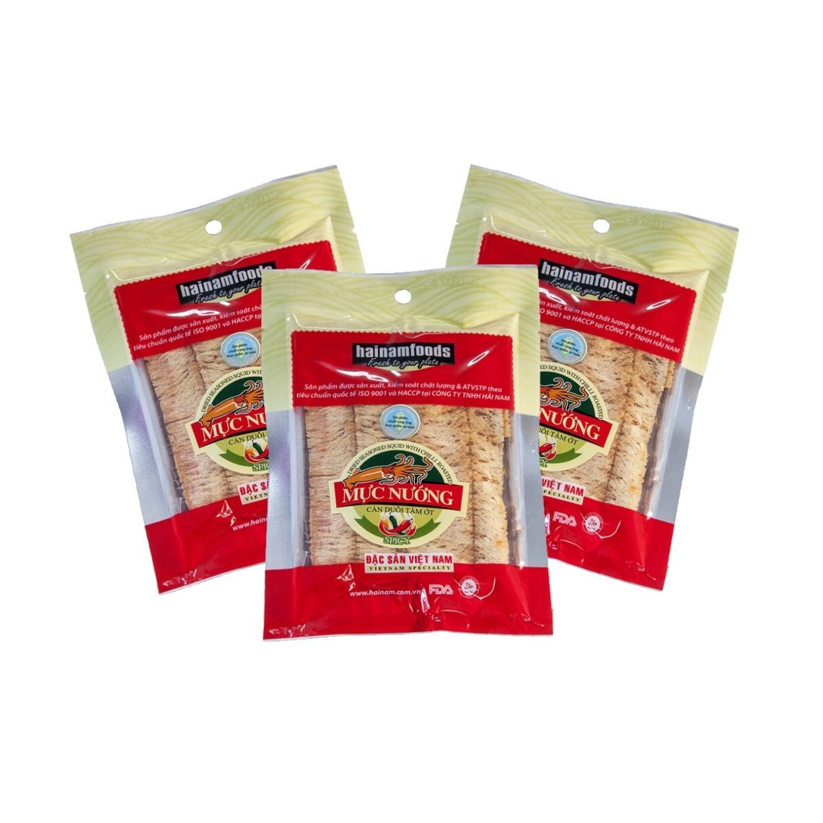 Mực nướng cán duỗi tẩm ớt Hải Nam 200 g (I0011516)