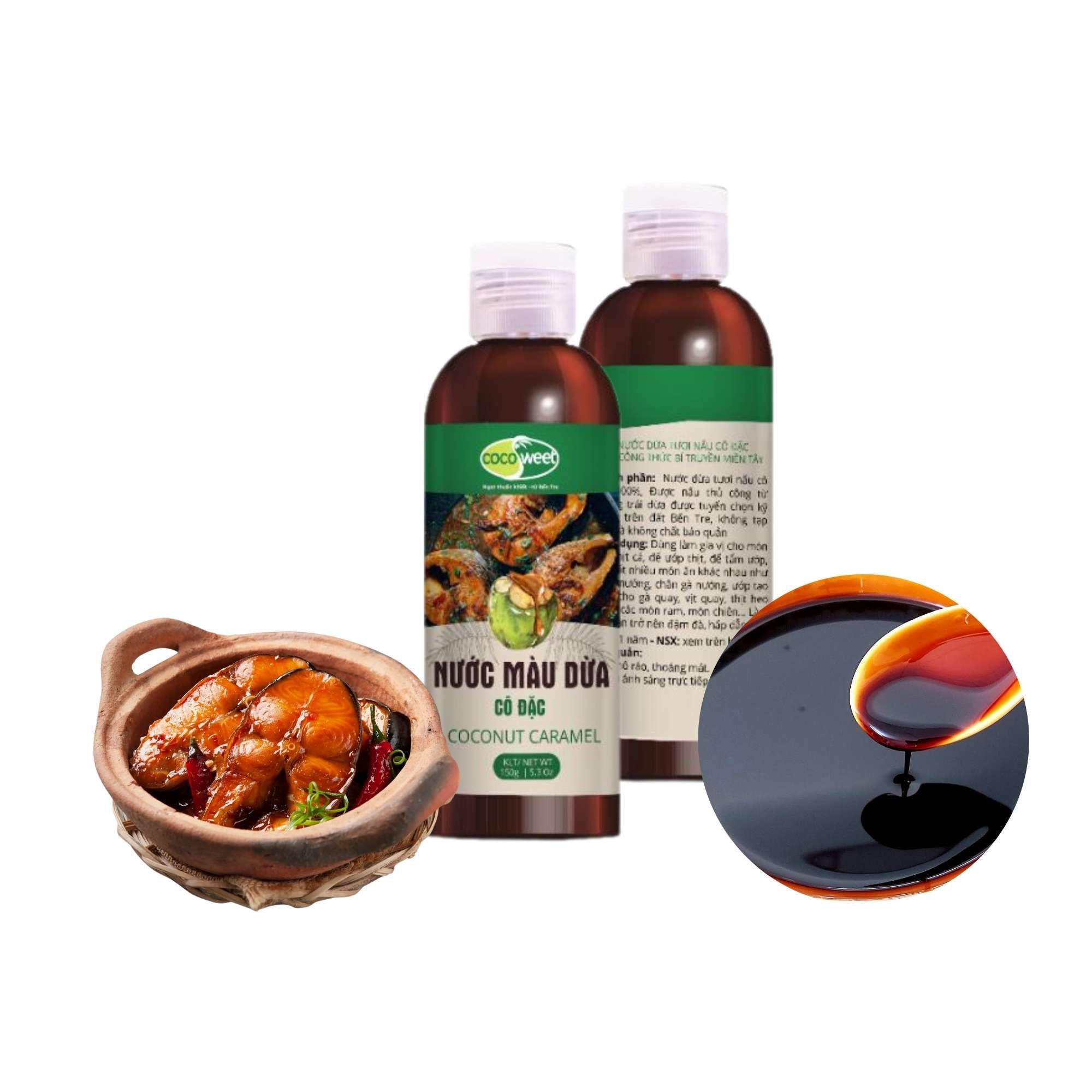 Nước màu dừa chai Cocosweet chai 150 g