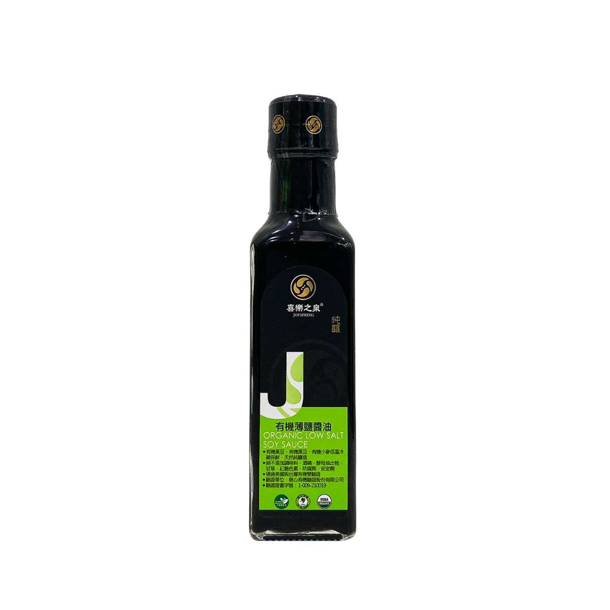 Nước tương hữu cơ ít muối Joyspring 210ml