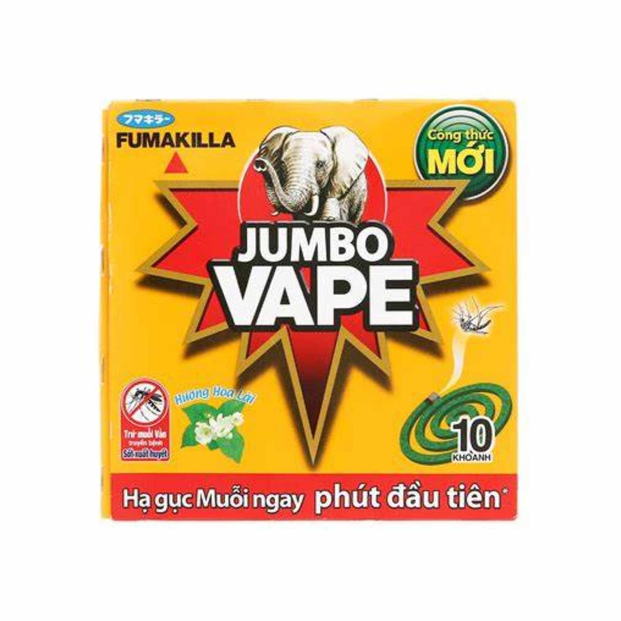 Nhang trừ muỗi Jumbo Vape K5 hộp 10 khoanh
