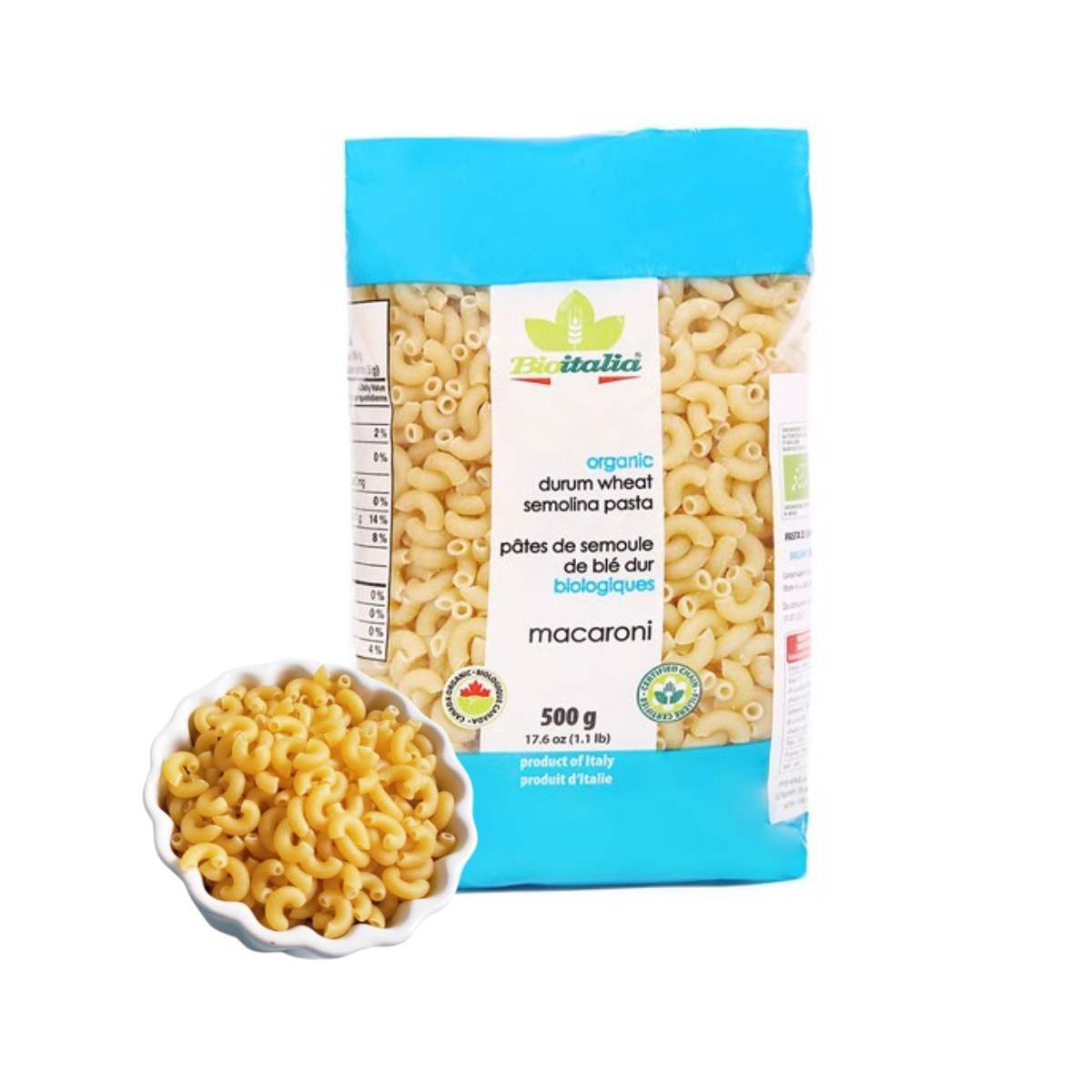 Nui hữu cơ Macaroni Bioitalia 500 g