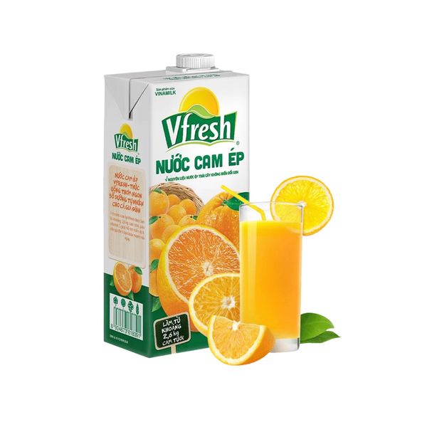 Nước cam ép VFresh (1Lít/Hộp)