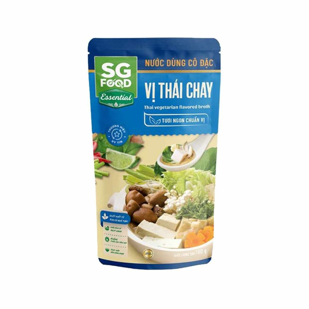 Nước dùng cô đặc vị thái chay SG Food gói 180 g
