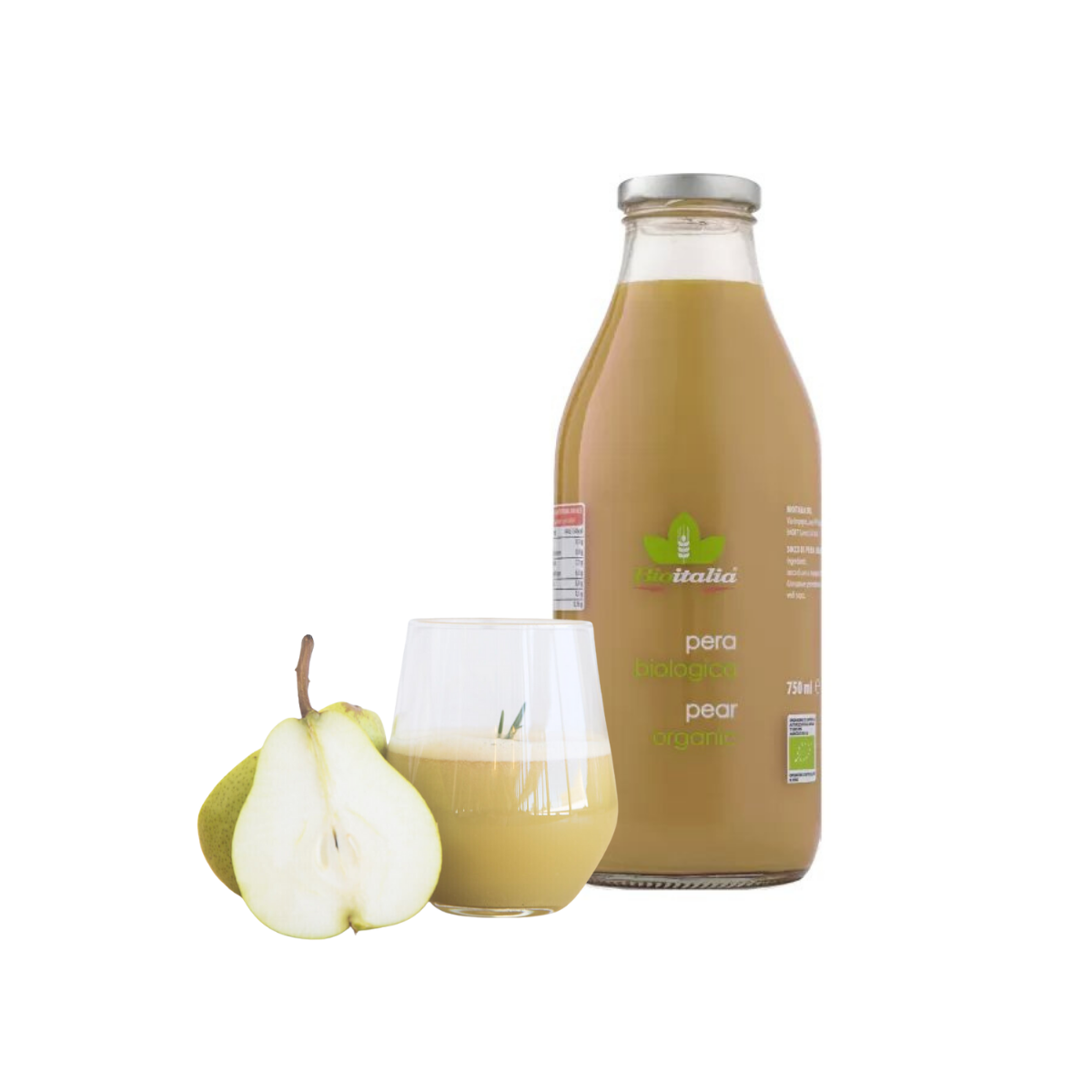 Nước ép Bioitalia vị Lê hữu cơ 750 ml (I0015768)