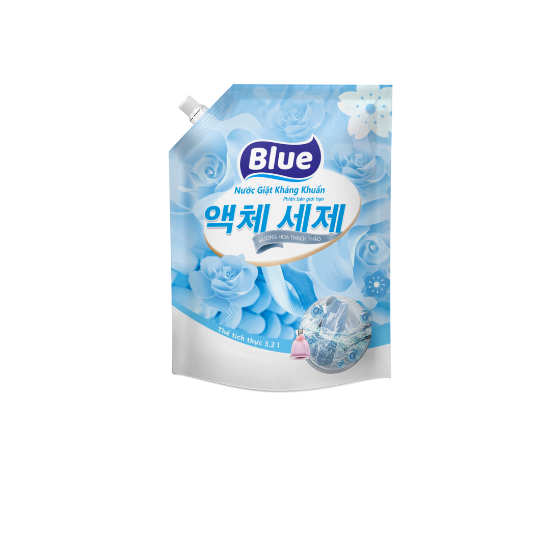 Nước giặt kháng khuẩn Blue hương hoa thạch thảo 3.2L (I0017668)