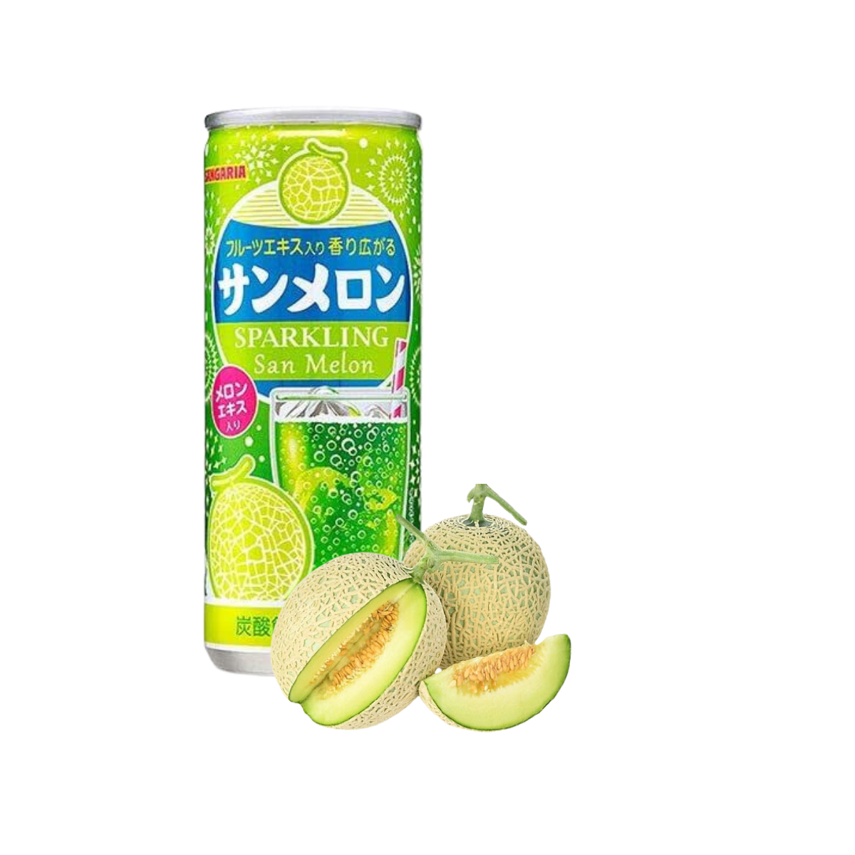 Nước soda Sangaria Hajikete vị dưa lưới 250 ml
