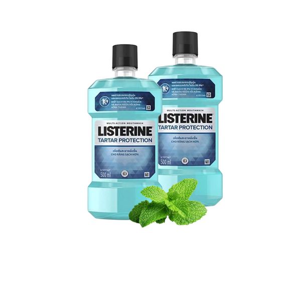 Nước súc miệng diệt khuẩn Listerine Tartar Protection 500ML