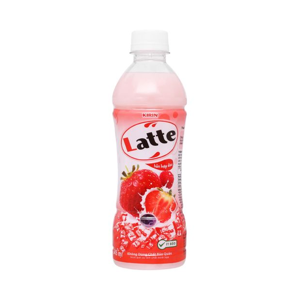 Nước trái cây sữa Latte vị dâu 345 ml (I0009355)