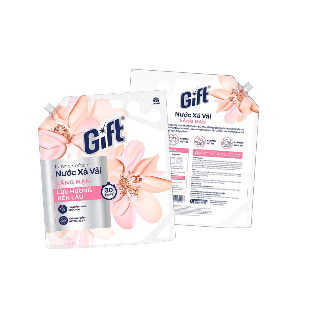 Nước xả vải Gift Lãng Mạn túi 3.2 kg