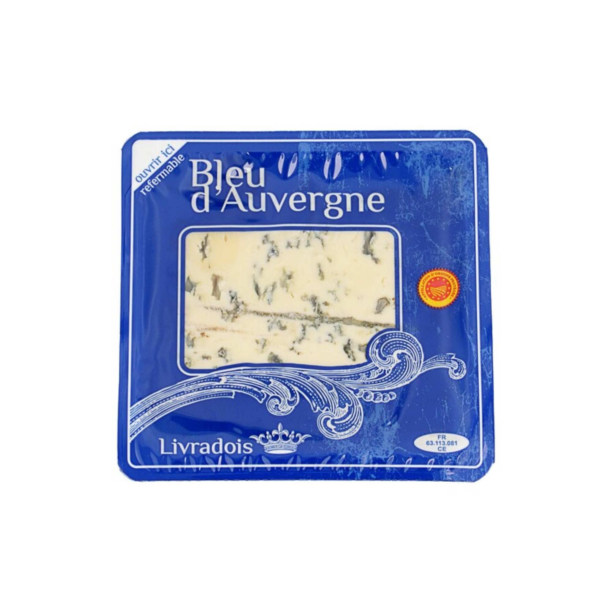 Phô mai xanh Bleu Auvergne (Livradois) 125 g