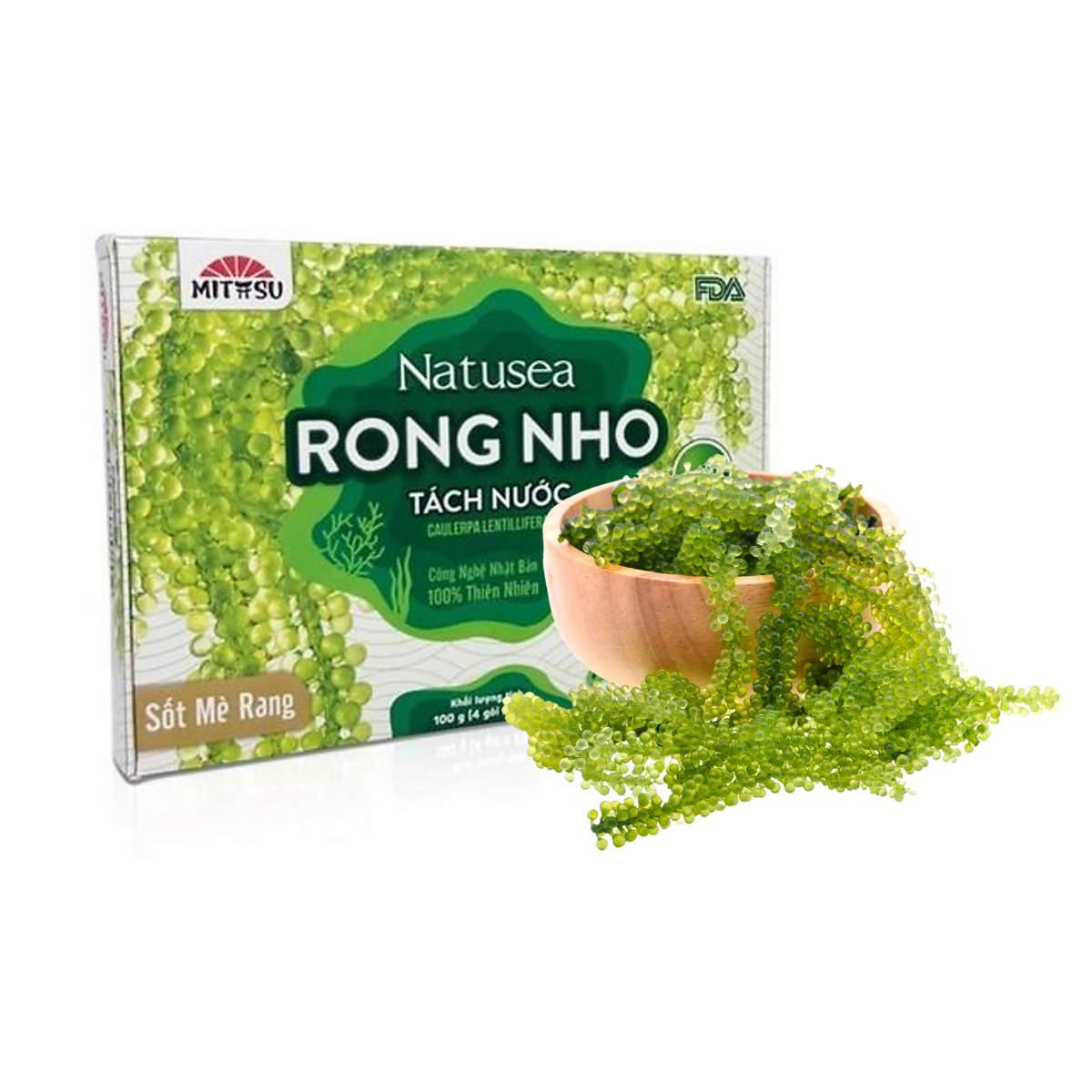 Rong nho Natusea tách nước sốt mè rang 100 g