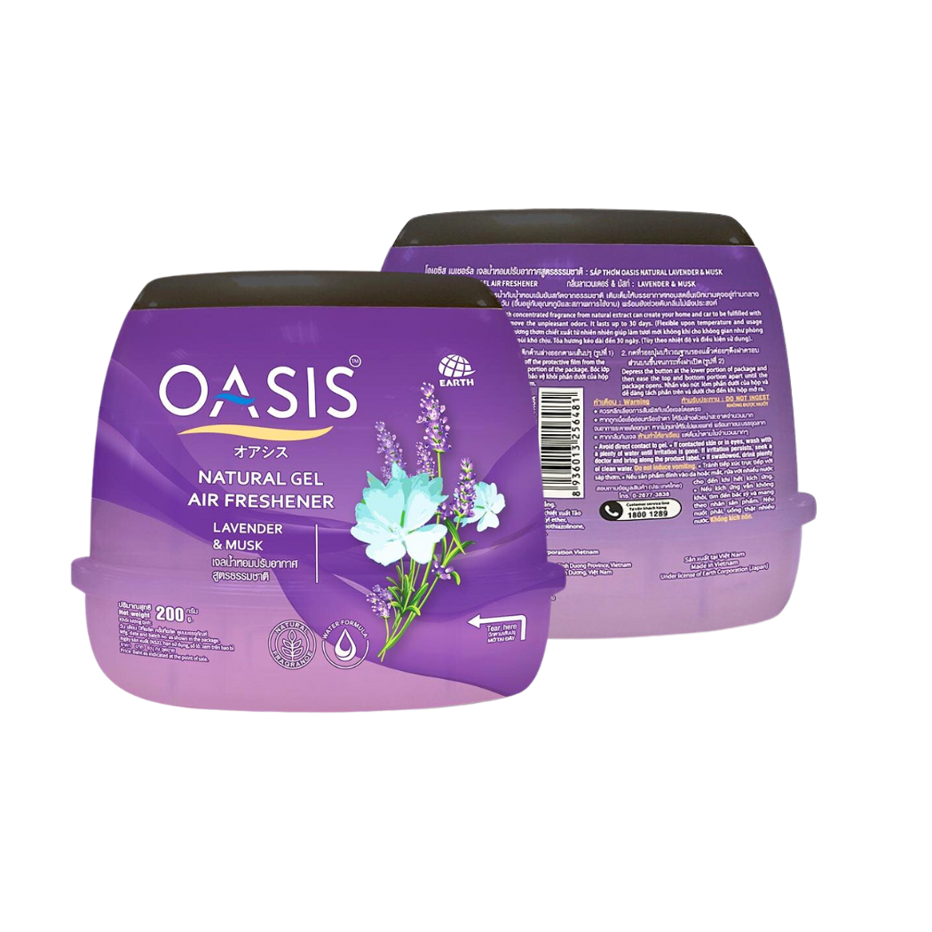 Sáp thơm Oasis Natural Lavender & Musk hộp 200 g
